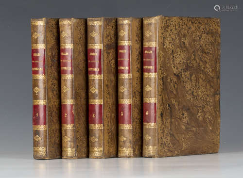 NATURAL HISTORY. Anales de Historia Natural. Madrid: for D. Pedro Julian Pereyra, 1800-1829. 5 vols.