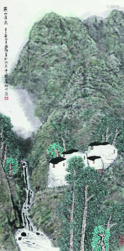 赵卫（1957～） 2001年作 燕山溪流 立轴 设色纸本