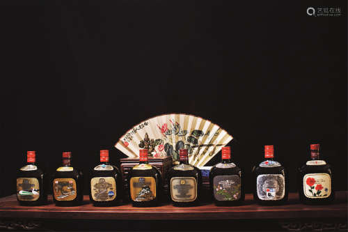 三得利 old牌威士忌，80年代纪念版一组，8瓶