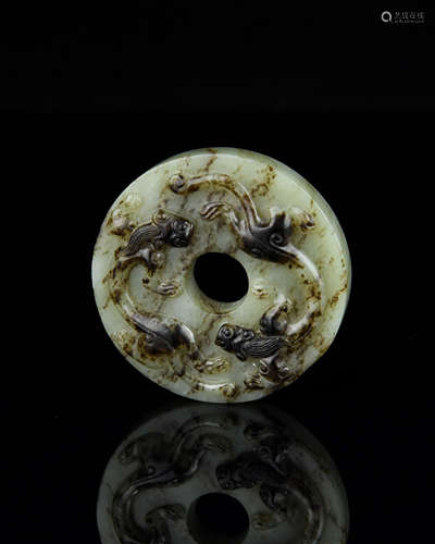 A Chinese Carved Jade Pendant