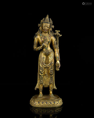 A Chinese Gilt Bronze Buddha