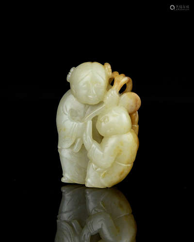 A Chinese Carved Jade Figures of Buddha