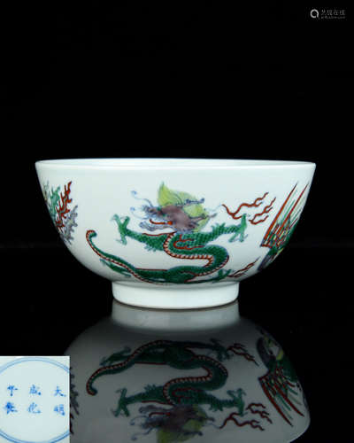 A Chinese Dou-Cai Porcelain Bowl