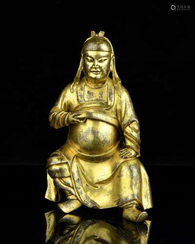 A Chinese Gilt Bronze Buddha