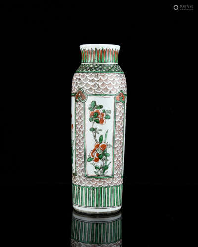 A Chinese Famille-Rose Porcelain Vase