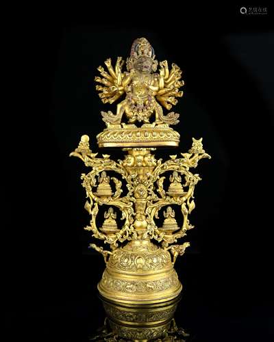 A Chinese Gilt Bronze Buddha