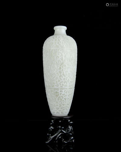 A Chinese Carved Jade Vase