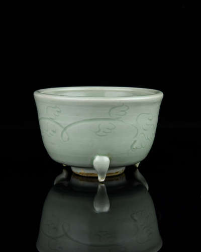 A Chinese Celadon Porcelain Incense Burner