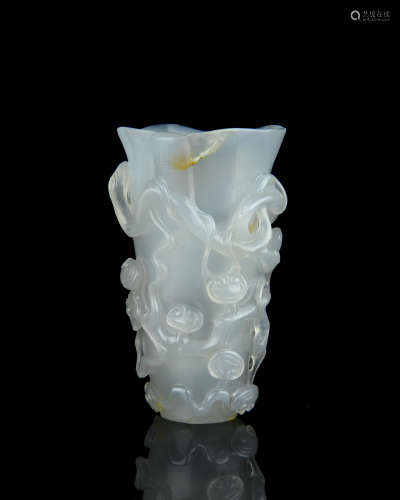 A Chinese Carved Agate Vase