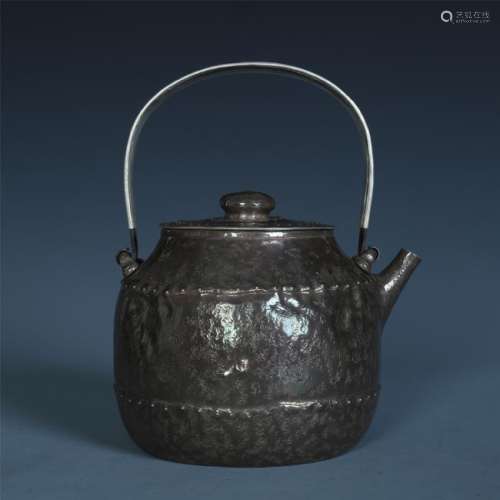 A Fine Chinese Silver Teapot