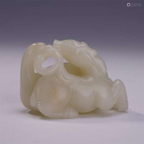 An Exquisite and Rare Chinese White Jade Paper Weight