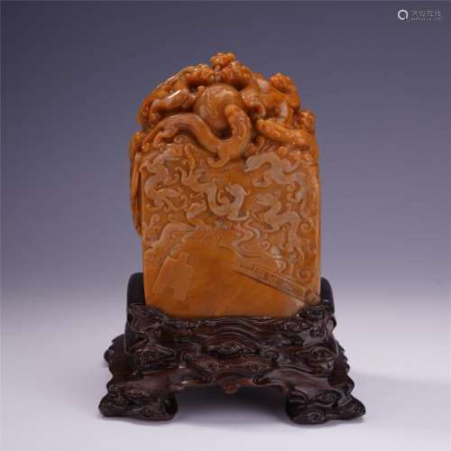 A Finely Carved Soapstone 