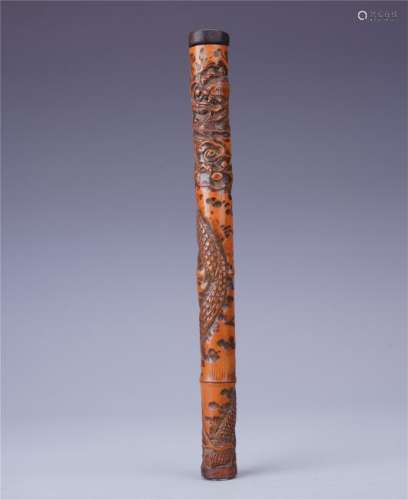 A Finely Carved Bamboo 