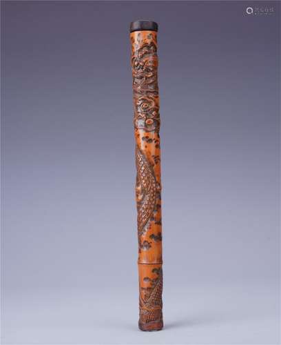 A Finely Carved Bamboo 