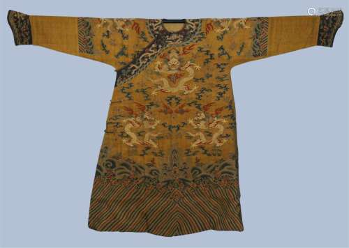 An Imperial Chinese  Kesi and Gold Thread Embroidered