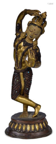 十八世纪 铜鎏金佛像