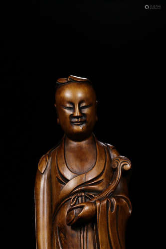 A HUANGYANG WOOD ORNAMENT OF NOBLE SHAPED