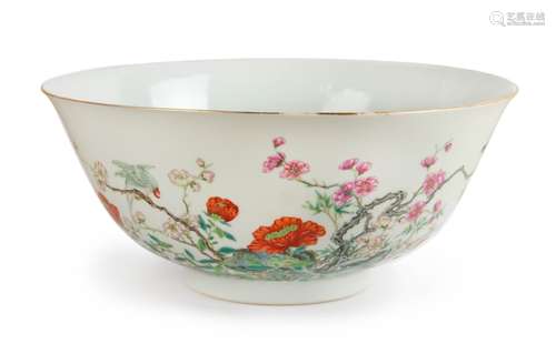 FAMILLE ROSE REPUBLIC DECORATED BOWL