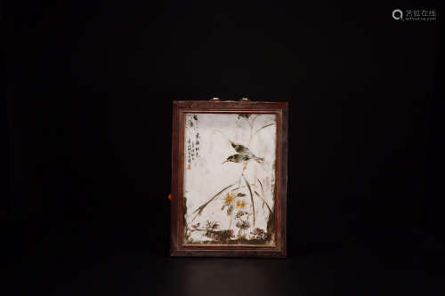 A PORCELAIN PAINTING WITH STORY PATTERN