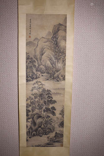 A XIANGSHENGMO MARK VERTICAL AXIS PAINTING