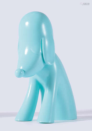 奈良美智 2016年作 青森犬限量版储蓄罐 白色 PVC