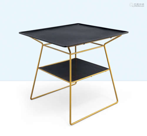 1950年代双色铁质Mathieu Mathégot风格几何桌