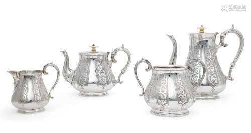 20世纪 英国镀银茶具四件套