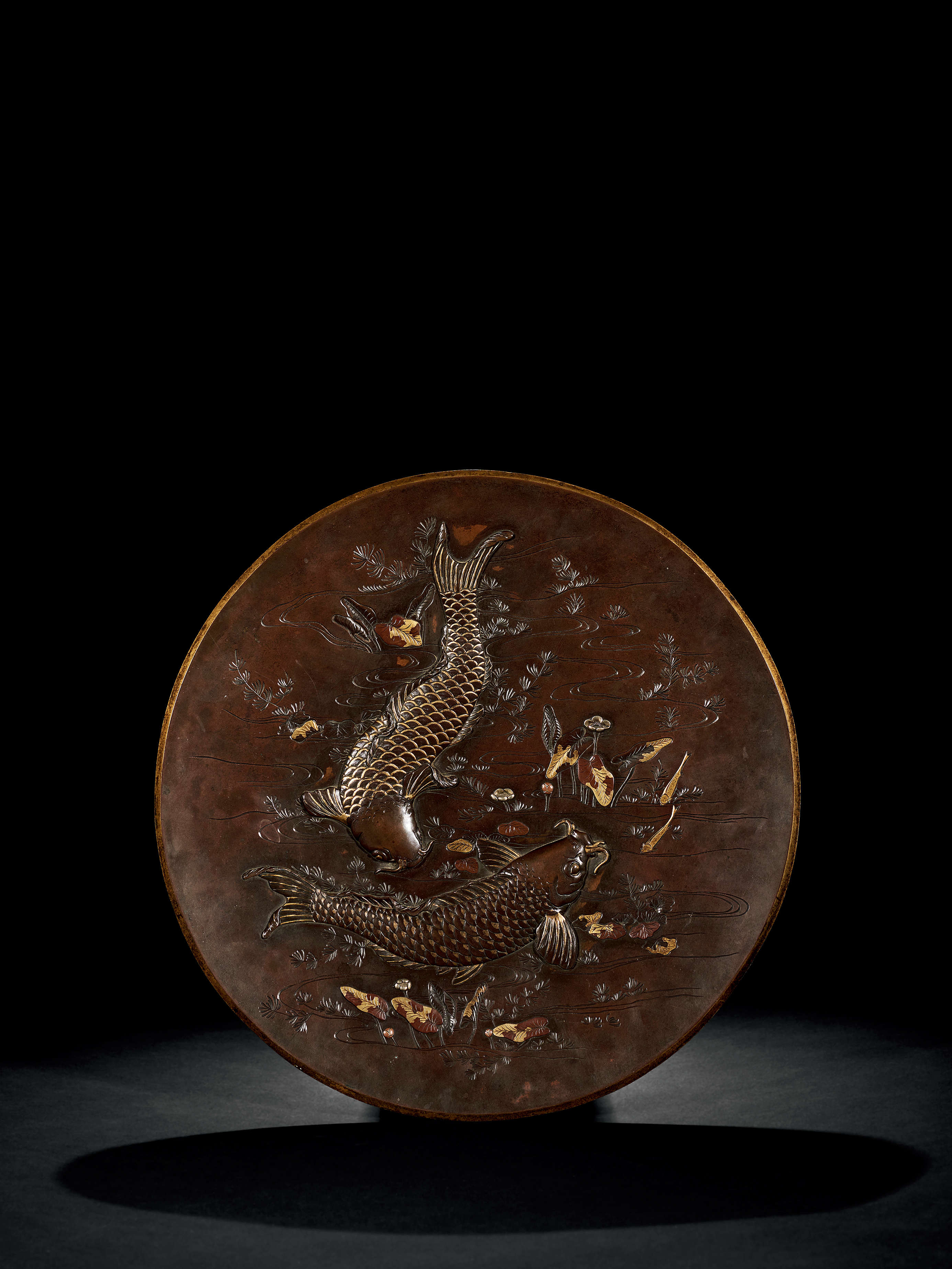 明治時期古銅金工龍置物，長13.5cm，重300克 | labiela.com