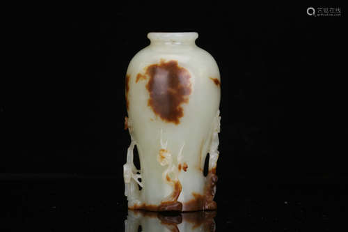 A Chinese Carved Jade Vase