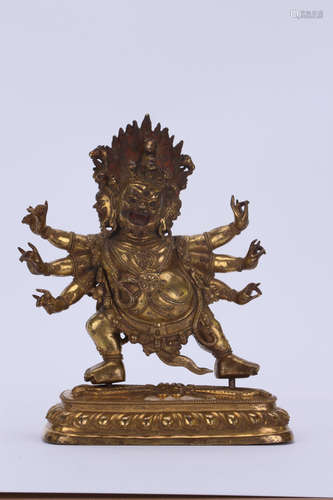 A Chinese Gilt Bronze Buddha