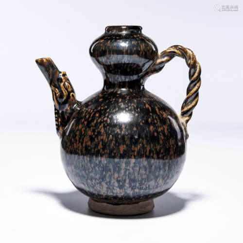 A Chinese Cizhou Flambé Glazed Porcelain Vase