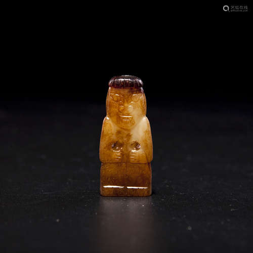 A Chinese Carved Jade Figure