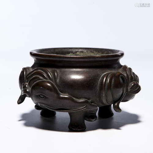 A Chinese Bronze Incense Burner