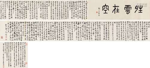 徐世昌（1855～1939） 1921年作 临十七贴 手卷 水墨纸本