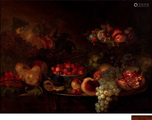 亚伯拉罕·范·贝耶伦（1620～1690） 水果静物 布面油画