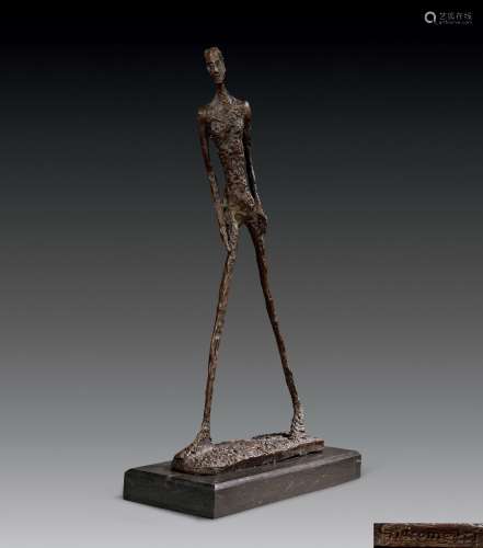 阿尔贝托·贾科梅蒂（1901～1966） 行走的人 铸铜雕塑