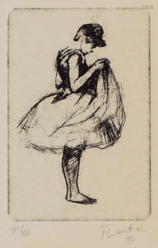 亨利·德·图卢兹·罗特列克（1864～1901） 小芭蕾舞演员 纸本版画