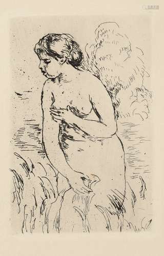 皮埃尔·奥古斯特·雷诺阿（1841～1919） 浴女 蚀刻版画