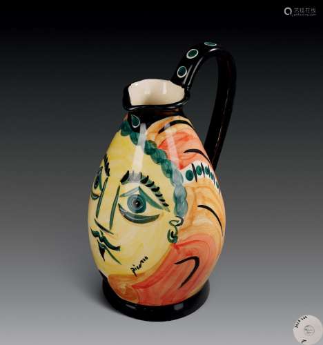 巴勃罗·毕加索（1881～1973） 陶瓷水罐（表情）