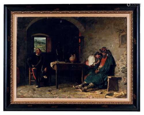 乔瓦尼·桑德鲁奇（1828～1897） 传来的消息 布面油画