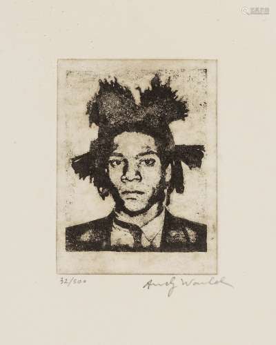 安迪·沃霍尔（1928～1987） 巴斯奎特像 纸本版画