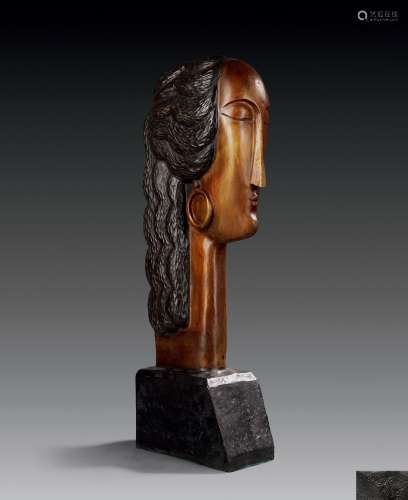 阿梅代奥·莫迪利亚尼（1884～1920） 女子雕像 铸铜雕塑