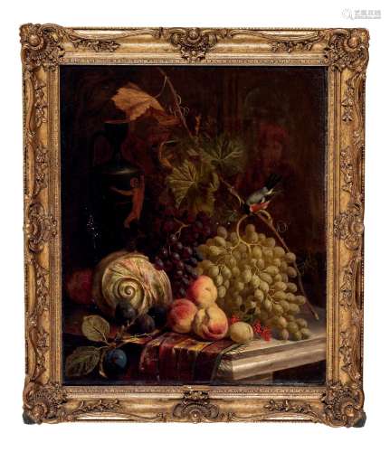 威廉·休斯（1842～1901） 水果静物 布面油画