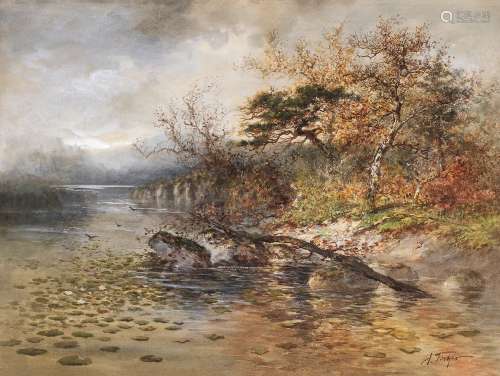雨果·费舍尔（1896～1984） 风景 纸本水彩