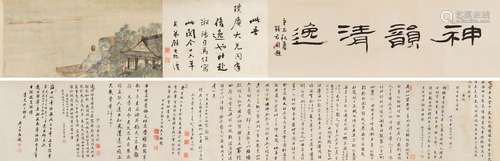 丁观鹤（1736～1795） 人物 手卷 设色纸本