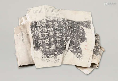 旧拓 蜀丞相诸葛武侯祠堂碑等五种 Ancient Rubbings, Five Pieces Including “Inscriptions of Wuhou Temple in Memory of Prime Minister Zhuge of Kingdom of Shu”