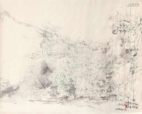 谢景兰（1921～1995）  1980年作 春天的风 设色纸本