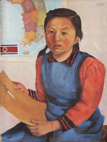 吕斯百（1905～1973）  1952年作 朝鲜前线传捷报 布面油彩