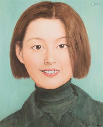 祁志龙（b.1962）  2009年作 中国女孩 布面油彩