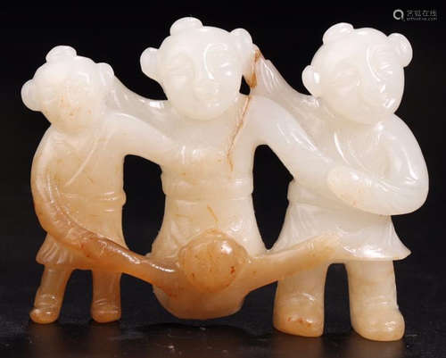 A HETIAN JADE CHILDREN